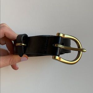Madewell Black Leather Belt